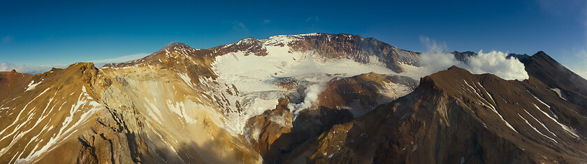 Image showing Crater of active Mutnovsky volcano