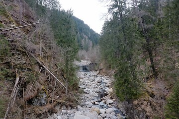 Image showing alpine river creek fresh clean water top view