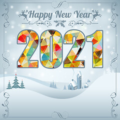 Image showing Merry Christmas and New Year Background