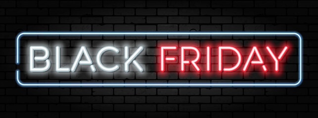 Image showing Black Friday Sale Neon Frame