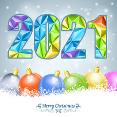 Image showing Merry Christmas and New Year Card