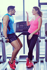 Image showing couple at the gym