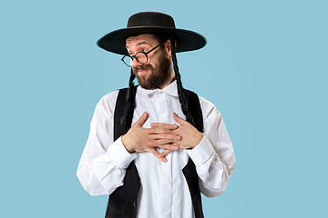 Image showing Portrait of a young orthodox Hasdim Jewish man