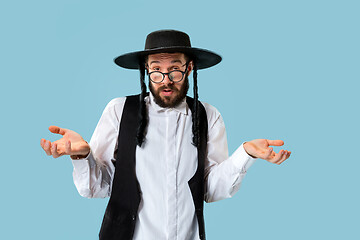 Image showing Portrait of a young orthodox Hasdim Jewish man