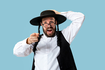 Image showing Portrait of a young orthodox Hasdim Jewish man