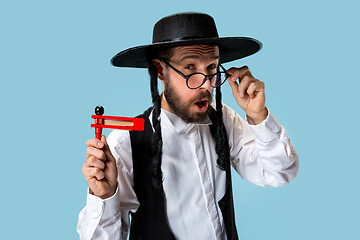 Image showing Portrait of a young orthodox Hasdim Jewish man