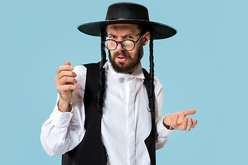 Image showing Portrait of a young orthodox Hasdim Jewish man