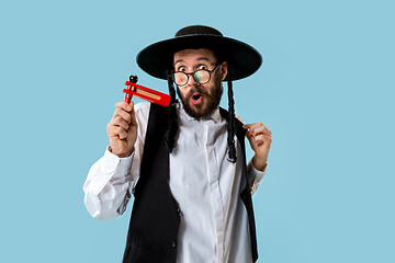 Image showing Portrait of a young orthodox Hasdim Jewish man