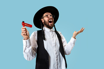 Image showing Portrait of a young orthodox Hasdim Jewish man