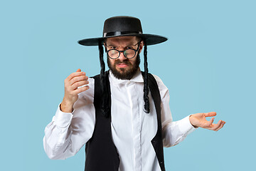 Image showing Portrait of a young orthodox Hasdim Jewish man