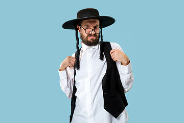 Image showing Portrait of a young orthodox Hasdim Jewish man