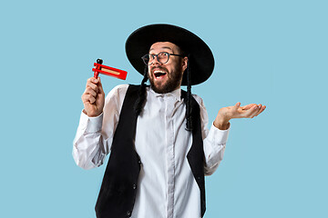 Image showing Portrait of a young orthodox Hasdim Jewish man