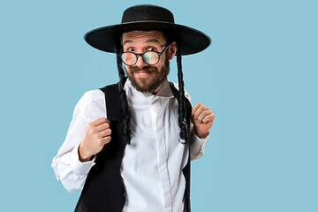 Image showing Portrait of a young orthodox Hasdim Jewish man