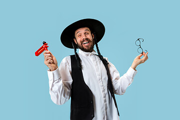 Image showing Portrait of a young orthodox Hasdim Jewish man