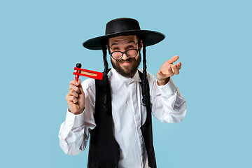 Image showing Portrait of a young orthodox Hasdim Jewish man