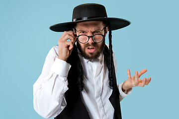 Image showing Portrait of a young orthodox Hasdim Jewish man