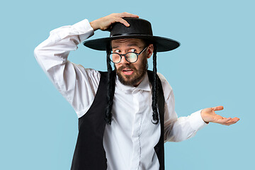 Image showing Portrait of a young orthodox Hasdim Jewish man