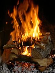 Image showing Open fire