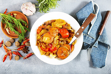 Image showing fried vegetables