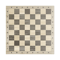 Image showing Wooden chessboard