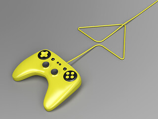 Image showing Wired gaming controller