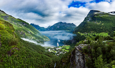 Image showing Geiranger fjord, Norway.