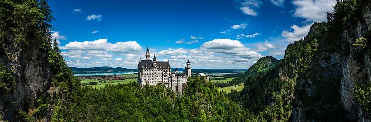 Image showing Neuschwanstein Castle Bavarian Alps Germany