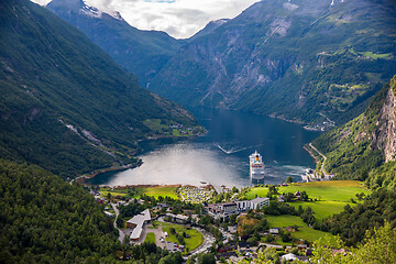 Image showing Geiranger fjord, Norway.