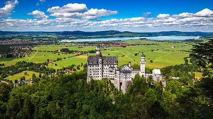 Image showing Neuschwanstein Castle Bavarian Alps Germany