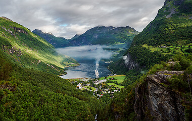 Image showing Geiranger fjord, Norway.