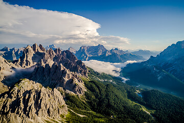 Image showing Scenic view of the beautiful landscape in the Alps