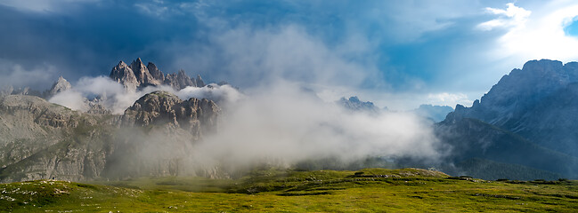 Image showing Scenic view of the beautiful landscape in the Alps