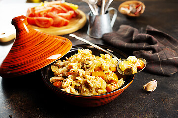 Image showing rice with meat