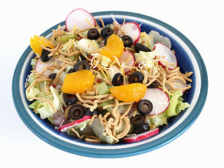 Image showing Healthy Salad over White