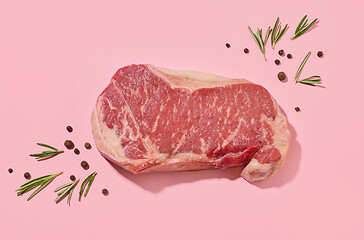 Image showing fresh raw beef steak