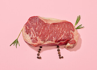 Image showing fresh raw beef steak