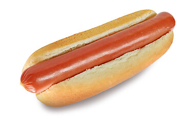 Image showing hot dog on white background