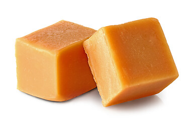 Image showing two caramel candies