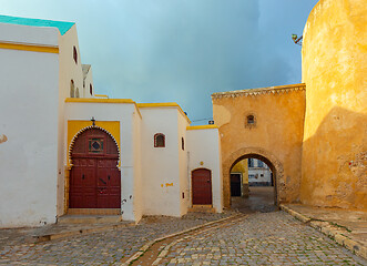 Image showing Street in old city El Jadida, Morocco