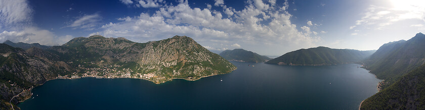 Image showing Kotor bay and mountains in Montenegro