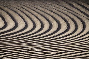 Image showing Background texture of sand dunes