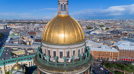 Image showing Aerial view of Saint Isaac\'s Cathedral