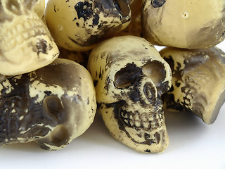 Image showing Plastic Toy Skulls