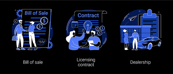 Image showing Business documents abstract concept vector illustrations.