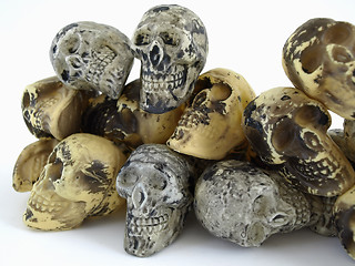 Image showing Toy Skulls in a Pile