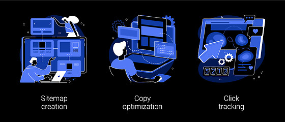 Image showing Website optimization abstract concept vector illustrations.