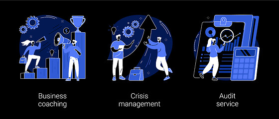 Image showing Consulting company abstract concept vector illustrations.