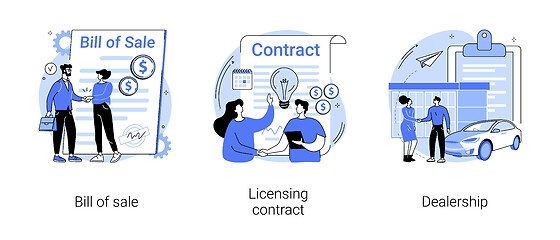 Image showing Business documents abstract concept vector illustrations.