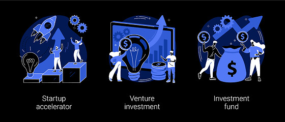 Image showing Business incubator abstract concept vector illustrations.