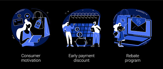 Image showing Sale growth strategy abstract concept vector illustrations.